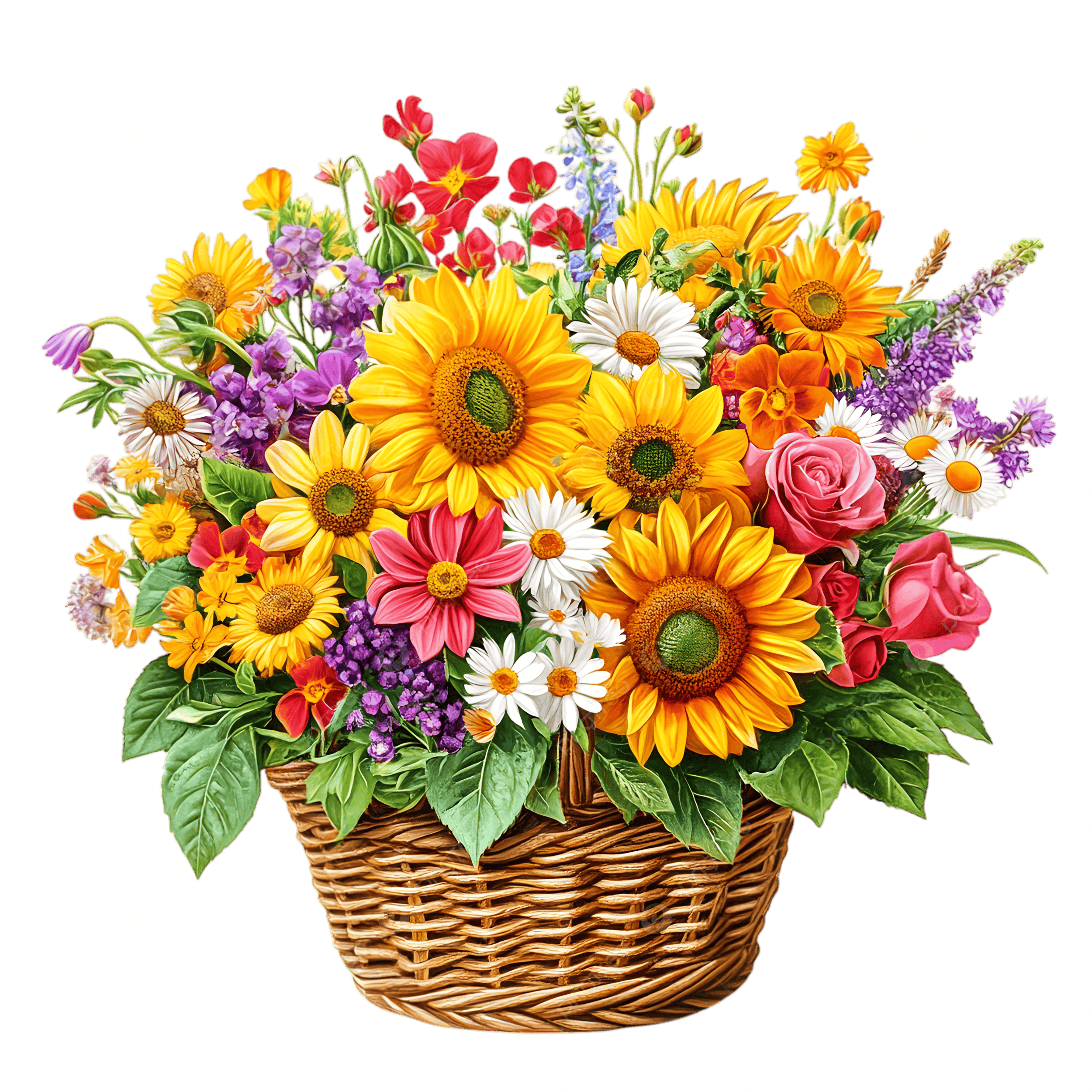 Mixed Flower Basket